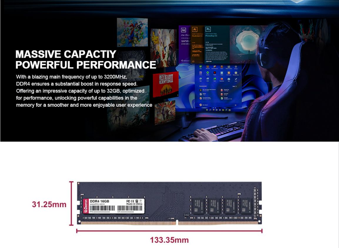 Wholesale Original 8gb 16gb 32gb Memory Ddr4 Ram 2400 2666 3200 3600mhz ...