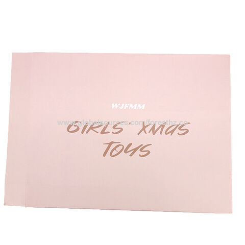 FPG, cartón rosa, bajo precio, impresión de logotipo personalizado, caja de embalaje de papel personalizada