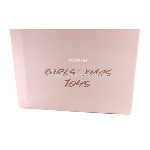 FPG, cartón rosa, bajo precio, impresión de logotipo personalizado, caja de embalaje de papel personalizada