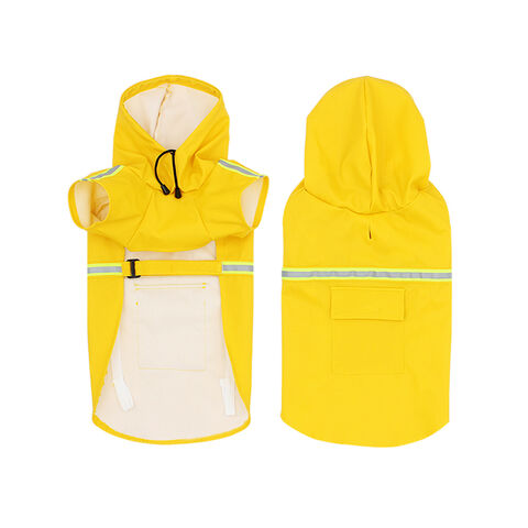 Fournisseur Veste de Pluie Réfléchissante pour Chien, Manteau de Pluie Ajustable avec Capuche pour Chiens de Grande, Moyenne et Petite Taille