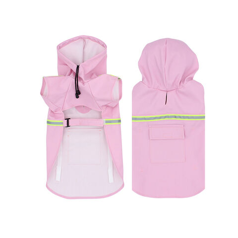 Reflektierende Hunde Regenjacke vom Lieferanten, verstellbarer Hunderaincoat mit Kapuze für große, mittelgroße und kleine Hunde