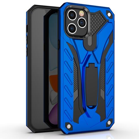 جراب هاتف محمول بتصميم فريد من TPU و PC مع مسند لهاتف iPhone و Huawei و Samsung و Xiaomi