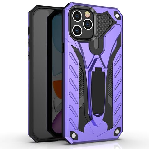 جراب هاتف محمول بتصميم فريد من TPU و PC مع مسند لهاتف iPhone و Huawei و Samsung و Xiaomi