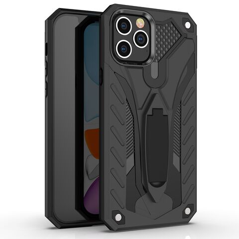 جراب هاتف محمول بتصميم فريد من TPU و PC مع مسند لهاتف iPhone و Huawei و Samsung و Xiaomi