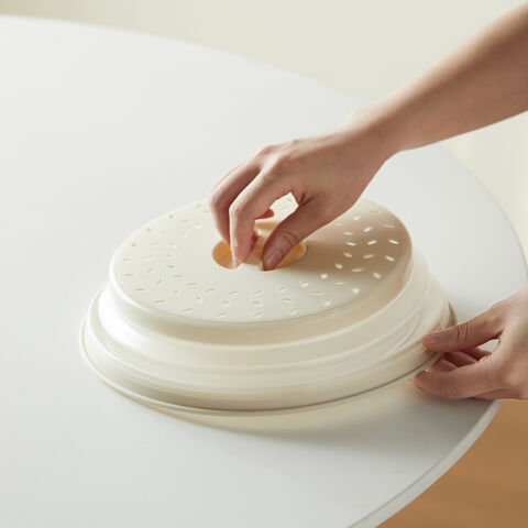 Tapa para Platos de Microondas Colapsable de 10.5 pulgadas, Nuevo Color, Apta para Lavavajillas, Anti-Salpicaduras con Asa de Fácil Agarre para Cocina - Venta al por mayor