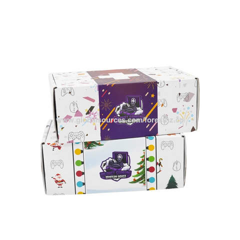 Cajas de Navidad de papel de galletas elegantes ciegas reutilizables personalizadas para el embalaje de la tarjeta de regalo de caramelo