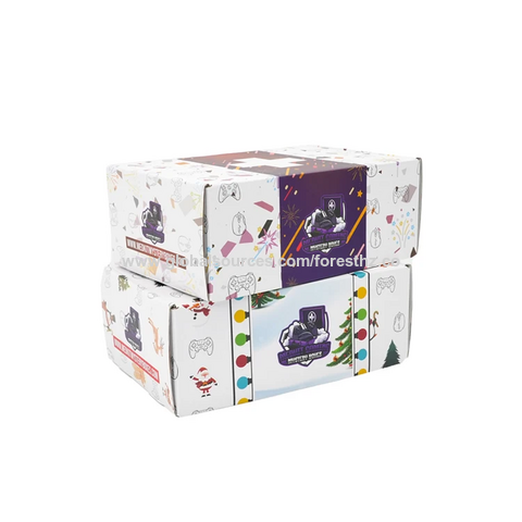 Cajas de Navidad de papel de galletas elegantes ciegas reutilizables personalizadas para el embalaje de la tarjeta de regalo de caramelo