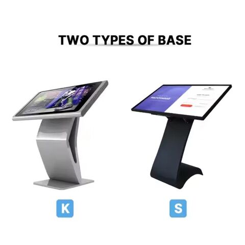Sinalização Digital Profissional: Quiosque com tela sensível ao toque de sistema duplo de 21,5-65" com display de alta definição 1080P