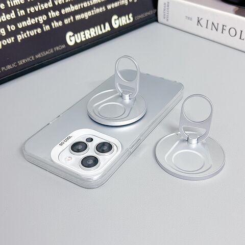 Suporte magnético criativo para celular com anel de liga, novo suporte de anel adesivo traseiro para celular