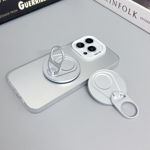 Suporte magnético criativo para celular com anel de liga, novo suporte de anel adesivo traseiro para celular