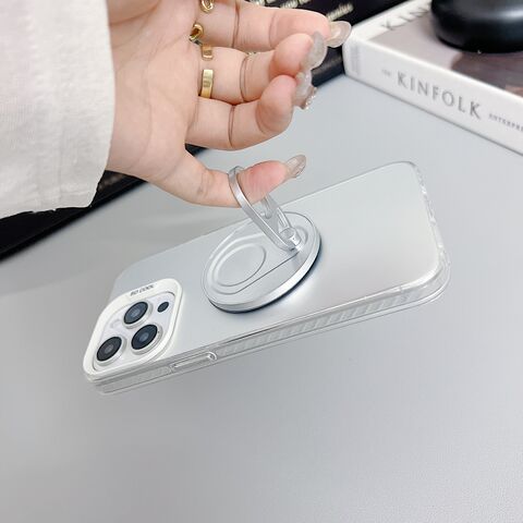 Suporte magnético criativo para celular com anel de liga, novo suporte de anel adesivo traseiro para celular