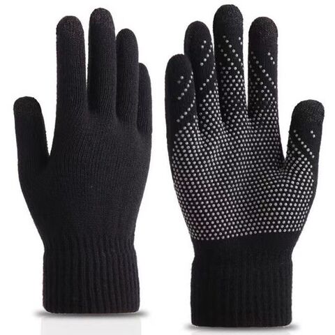 Gants d'hiver personnalisés antidérapants tricotés avec écran tactile intelligent