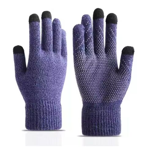 Gants d'hiver personnalisés antidérapants tricotés avec écran tactile intelligent