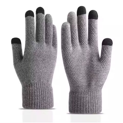 Gants d'hiver personnalisés antidérapants tricotés avec écran tactile intelligent