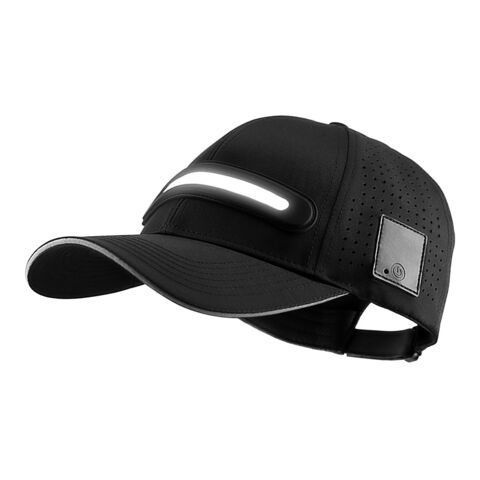 Chapeau Lumineux LED avec Bande Lumineuse, Éclairage Nocturne Puissant, Lampe Solaire - Idéal pour l'Extérieur