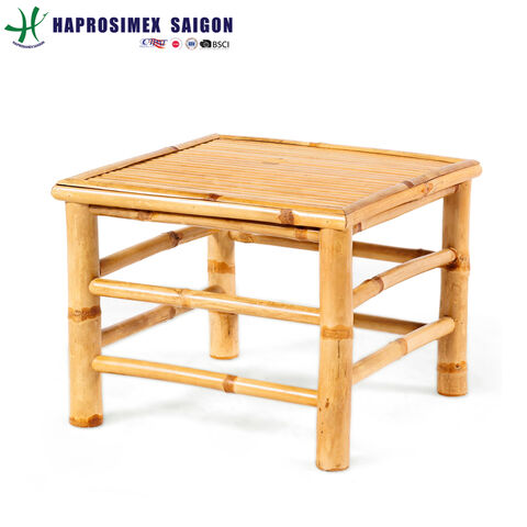 Juego de Mesa y Sillas de Bambú Ecológico de Gran Venta para Decoración de Exteriores y Jardines - Directo de Fábrica