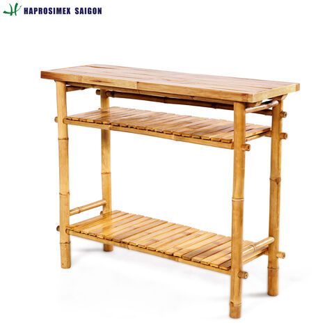 Juego de Mesa y Sillas de Bambú Ecológico de Gran Venta para Decoración de Exteriores y Jardines - Directo de Fábrica