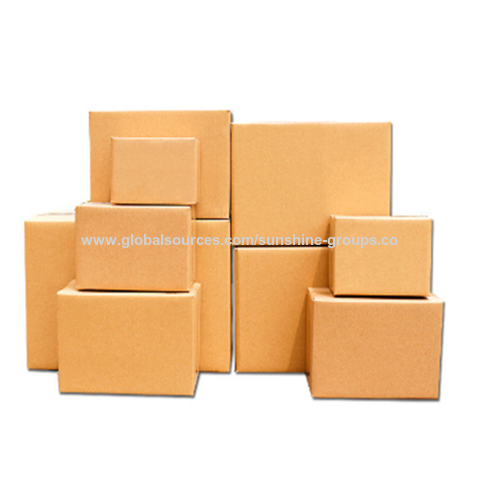 Caja de cartón de cinco capas, cuadrada, rectangular, alta, estrecha, ancha, plana, para envíos exprés y embalaje