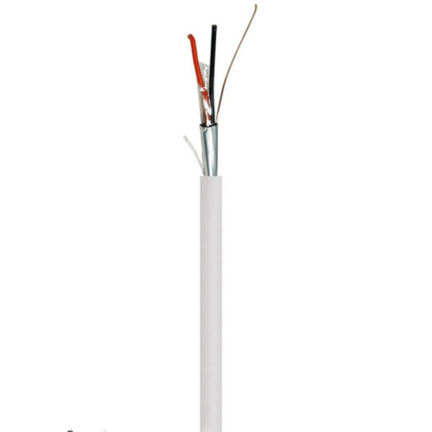 18/4 Shielded Security Alarm Wire – 4 Conductor Stranded CL3R Cable, 1000ft Roll For Professional Install