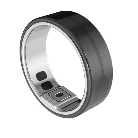 OEM Medical-healthcare Smart stainless steel Ring ECG Body Fat 5ATM Activity & sleep trackers SpO2 blood glucose vibration alert