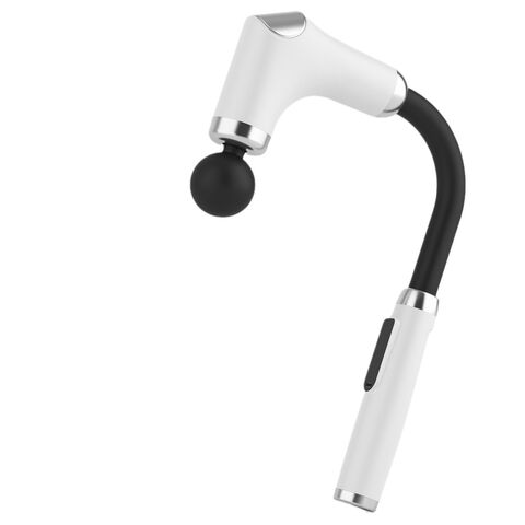 Pistol Pijat dengan Pegangan Panjang untuk Punggung, Alat Pijat Pereda Nyeri, Pistol Pijat Perkusi Genggam Jaringan Dalam dengan 4 Kepala Pijat