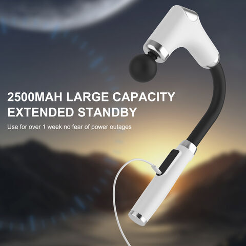 Pistol Pijat dengan Pegangan Panjang untuk Punggung, Alat Pijat Pereda Nyeri, Pistol Pijat Perkusi Genggam Jaringan Dalam dengan 4 Kepala Pijat