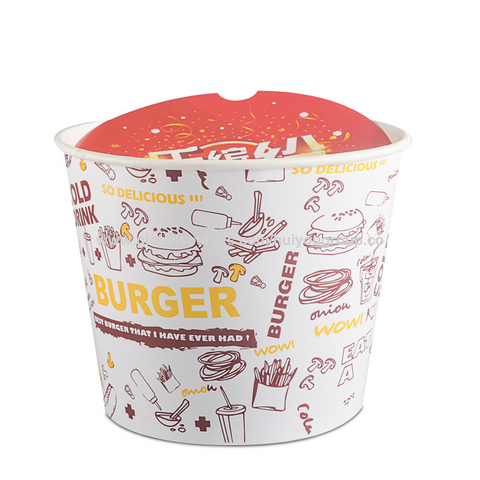 Cajas para Alimentos al Por Mayor para Restaurantes: Personalizadas para Hamburguesas, Hot Dogs, Empaque de Cartón para Comida para Llevar, Cajas Redondas para Pollo Frito y Papas Fritas