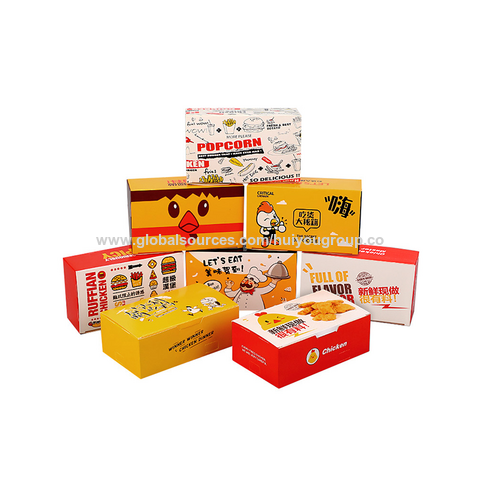 Cajas para Alimentos al Por Mayor para Restaurantes: Personalizadas para Hamburguesas, Hot Dogs, Empaque de Cartón para Comida para Llevar, Cajas Redondas para Pollo Frito y Papas Fritas