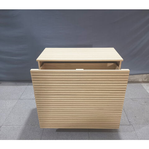 Holzkommode mit 3 Schubladen, Sideboard-Aufbewahrungsschrank, Nachttisch mit Schublade, Boho-Kleinschrank, Kommode mit 3 Schubladen, Beistelltisch