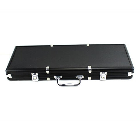 Boîte à copeaux en aluminium, ABS, argent/noir, coins arrondis, boîte à copeaux portable, boîte à outils en alliage d'aluminium