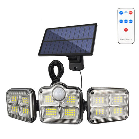 Lámpara solar de pared con sensor humano, luz exterior giratoria, iluminación impermeable para patio, farola pequeña