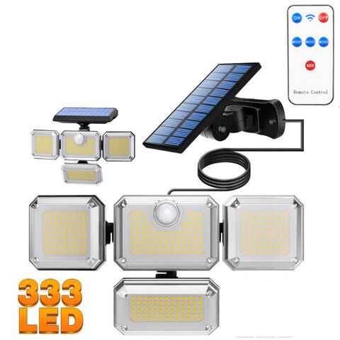 Lámpara solar de pared con sensor humano, luz exterior giratoria, iluminación impermeable para patio, farola pequeña