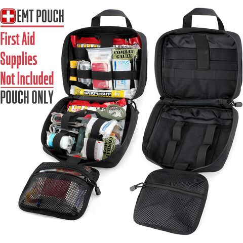 Pochette Médicale Tactique Molle - Taille Améliorée, Grande Capacité IFAK avec Détachement Rapide et Montage sur Appui-Tête, Inclus