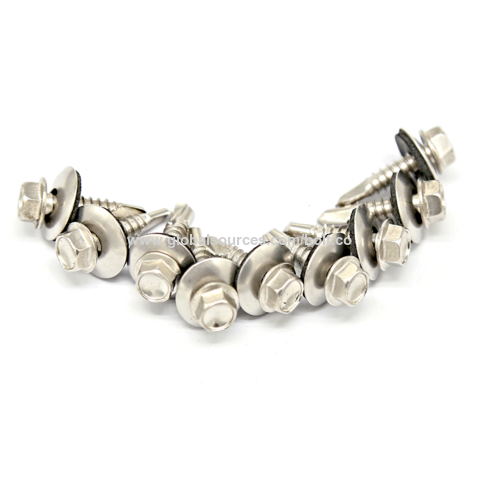 4.2*13 DIN 7504 M Square Socket Screw 4.8x35 Steel C1022 Zink 12mkm Hex Self Driling Screws with Rubber Washer