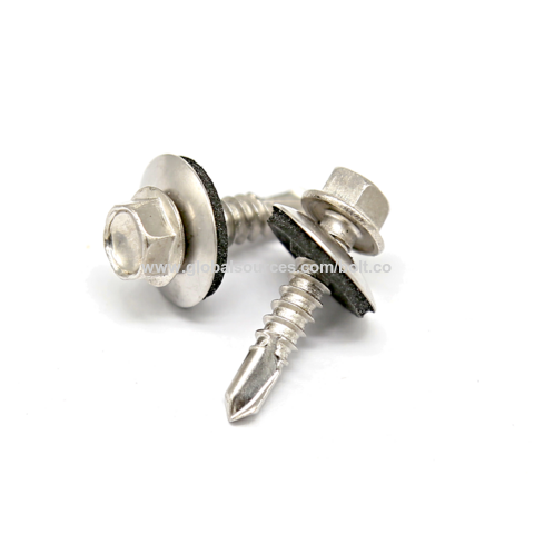 4.2*13 DIN 7504 M Square Socket Screw 4.8x35 Steel C1022 Zink 12mkm Hex Self Driling Screws with Rubber Washer