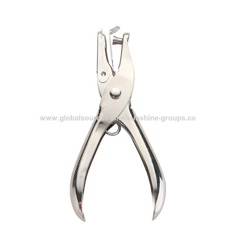 Perforadora de metal para suministros de oficina, perforadora manual de papel A4, perforadora de un solo agujero para hojas sueltas, material de papelería para estudiantes