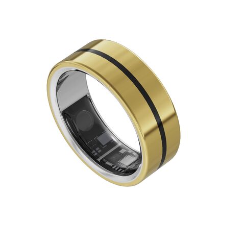 Supplier OEM ODM Medical Smart Ring Health & Fitness Stainless 5ATM Customize SOS Alert Motor Vibration Touch Control Sleep track