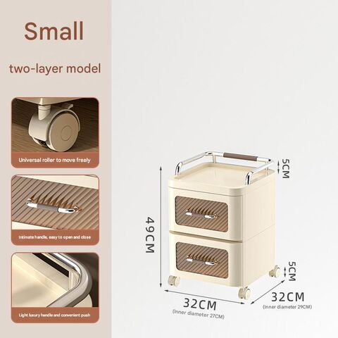 Almacenamiento Multicapa Cajones Transparentes Gran Capacidad Mesitas de Noche Portátiles Dormitorio Tamaño Pequeño