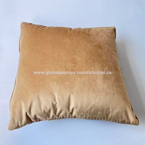 Precio de fábrica ODM fundas de almohada de estilo simple con pliegues a rayas de color sólido para el hogar y la oficina