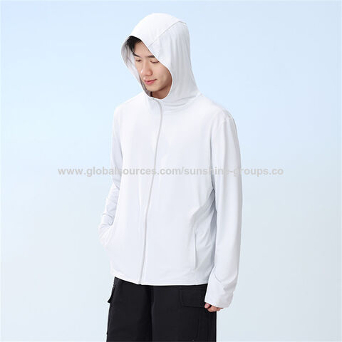 Vêtements de protection solaire en soie glacée pour hommes et femmes, veste légère et respirante anti-ultraviolets, nouveaux vêtements de pêche d'été 2023