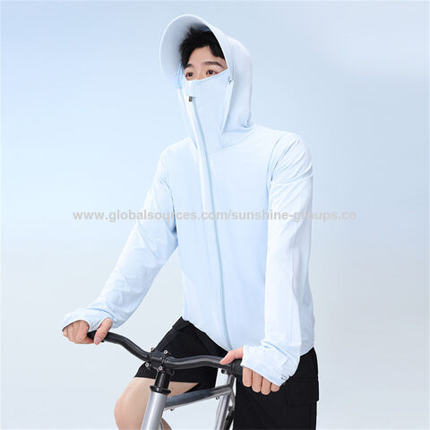 Vêtements de protection solaire en soie glacée pour hommes et femmes, veste légère et respirante anti-ultraviolets, nouveaux vêtements de pêche d'été 2023