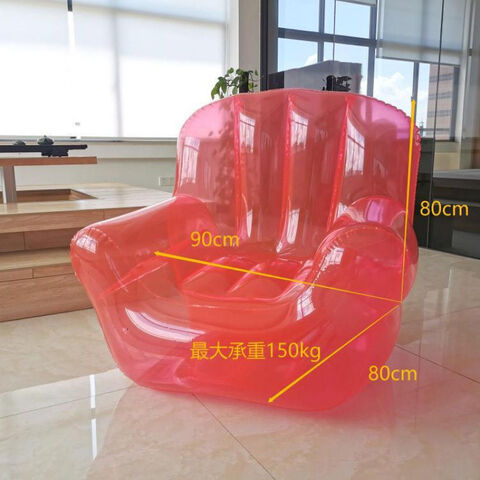 Transparentes Lazy-Boy-Sofa, aufblasbares Sofa, kreativer Balkonstuhl für Schlafzimmer, Picknick-Foto-Requisiten