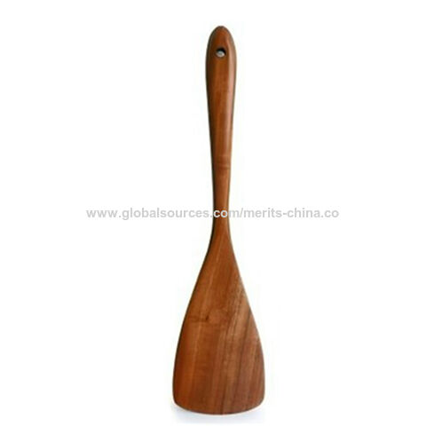 Juego de 5 cucharas de madera con soporte para cocinar, utensilios de cocina de madera, juego de espátula, volteador, espumadera y cuchara ranurada no tóxicos