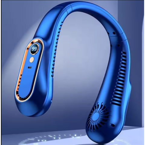 Nuevo Mini Ventilador Portátil de Cuello Colgante - Ventilador de Refrigeración USB Recargable para Exteriores