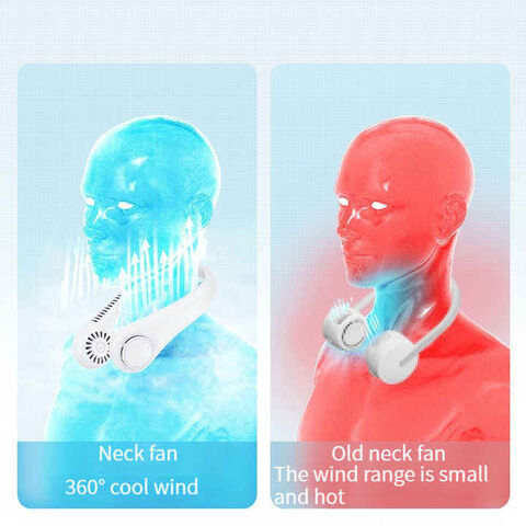 Nuevo Mini Ventilador Portátil de Cuello Colgante - Ventilador de Refrigeración USB Recargable para Exteriores