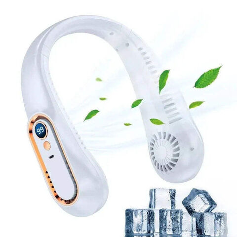 Nuevo Mini Ventilador Portátil de Cuello Colgante - Ventilador de Refrigeración USB Recargable para Exteriores
