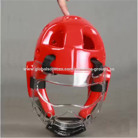 Casque de protection de tête d'entraînement de Taekwondo pour adultes et enfants, équipement de protection sportive de Taekwondo, protection faciale de boxe Sanda