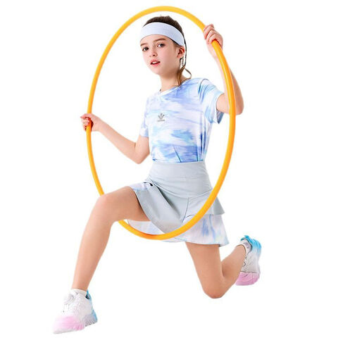Niños personalizados de secado rápido camiseta falda uniformes de tenis con bragas de seguridad 2 piezas conjunto correr fitness yoga niñas ropa deportiva