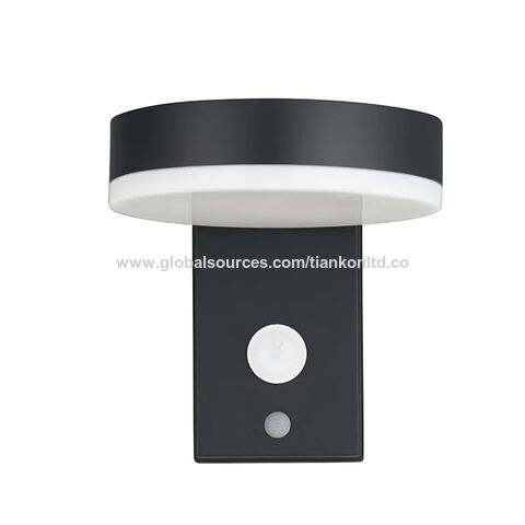 Lampe murale de sécurité LED à énergie solaire rotative pour jardin et extérieur, avec capteur, nouveau design OEM en gros