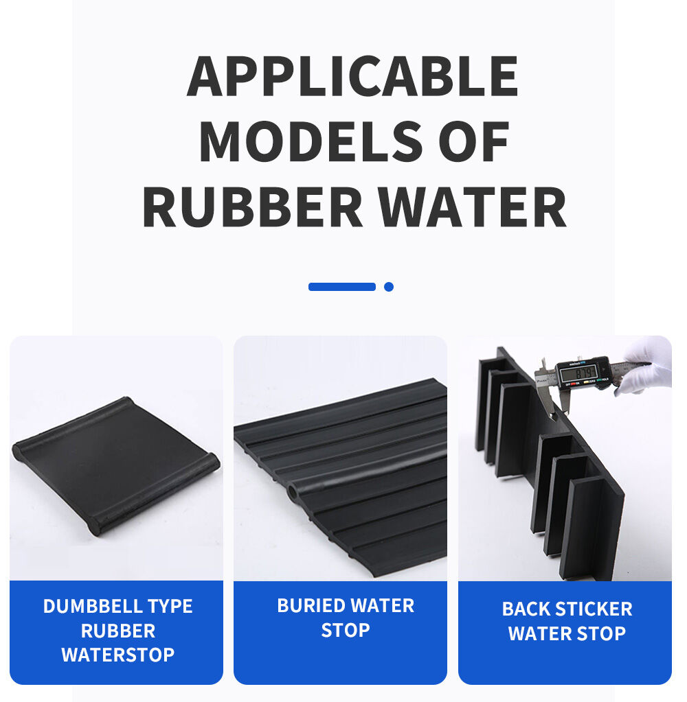 Water Riple Stop Ribbed Center-bulb Dumbbell-shaped Rubber Waterstop Belt In Concrete ...